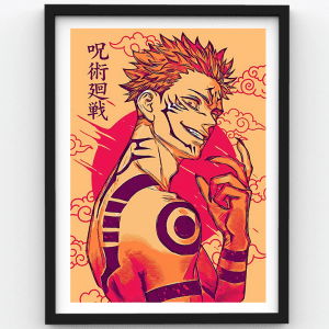 Jujutsu Kaisen – Yuuji Itadori – Anime Badass Framed Poster