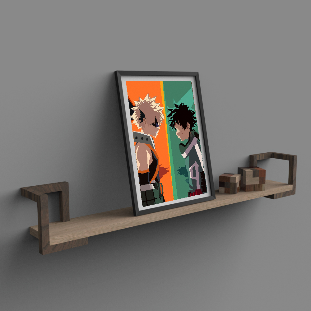 My Hero Academia - Deku and Bakugo Cool Vector Design - 3