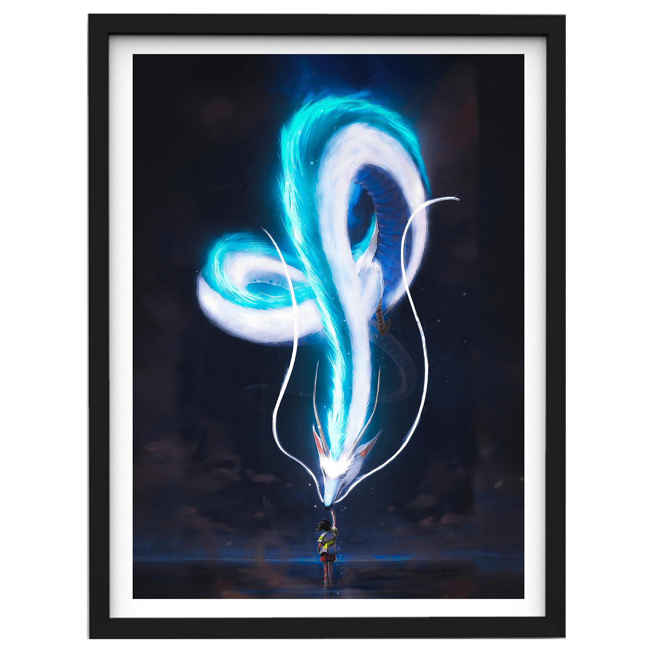Spirited Away - Colorful Blue Dragon - Chihiro & Haku - 1
