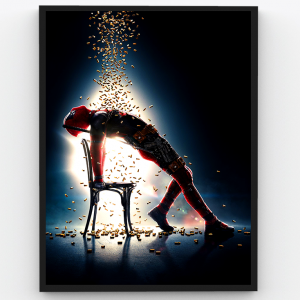 Deadpool – Bath of Bullets – Superheroes Premium Poster Frame