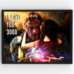 Ironman – I Love You 3000 – Superheroes Premium Poster Frame