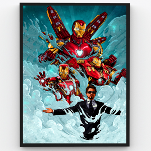 Ironman – Robert Downy Jr – Superheroes Premium Poster Frame