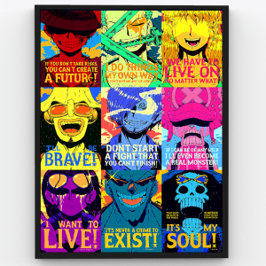 One Piece – Straw Hat Pirates Crew – Anime Premium Poster Frame