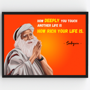 Sadhguru – Spiritual Master – Inspirational Personalities Premium Poster Frame