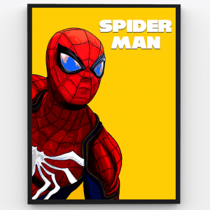 Spiderman – A Stand for the Freedom – Superheroes Premium Poster Frame