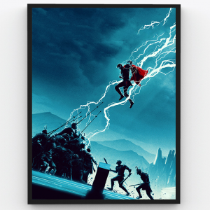Thor – The God of Thunder – Superheroes Premium Poster Frame