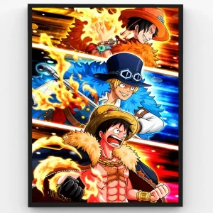 One Piece – Ace Sabo Luffy – ASL Brothers – Anime Premium Poster Artwork